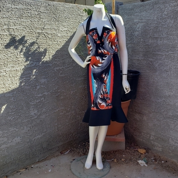 Peter PilottoVictoria Halter Flounce Dress - Picture 4 of 12